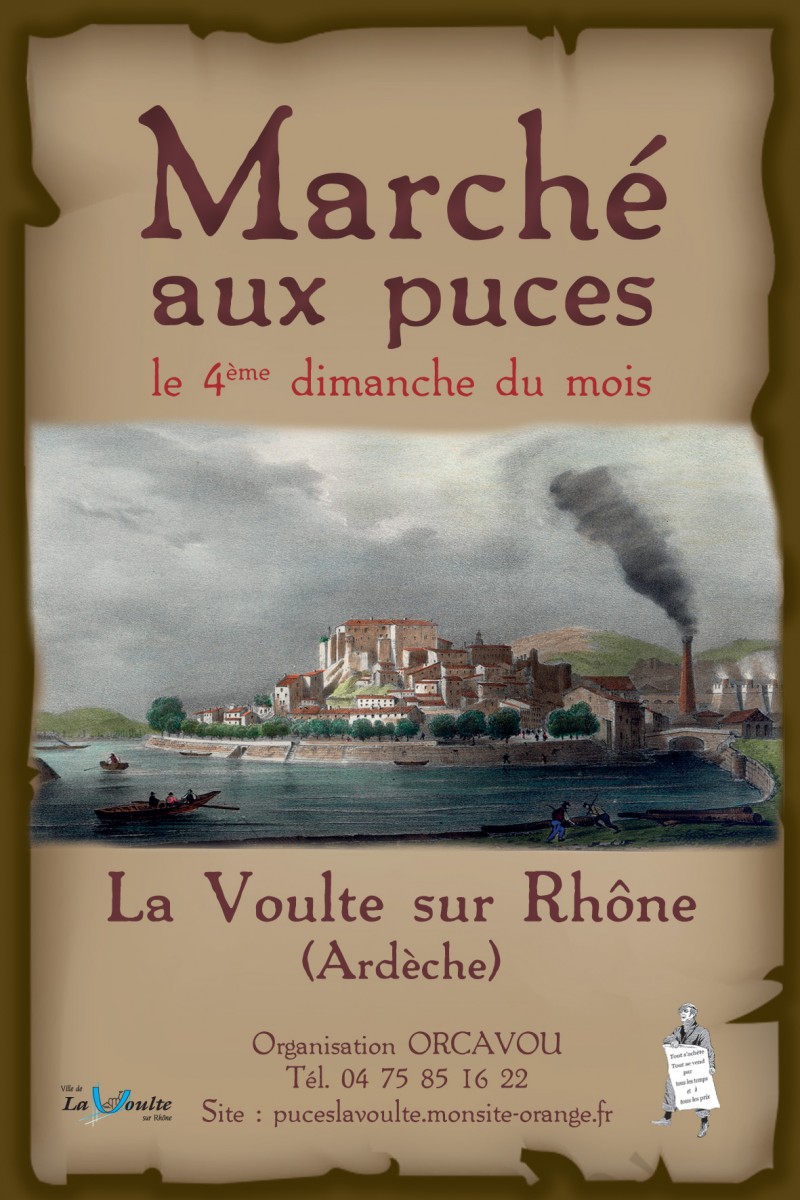 Marché aux puces de la Voulte sur Rhône